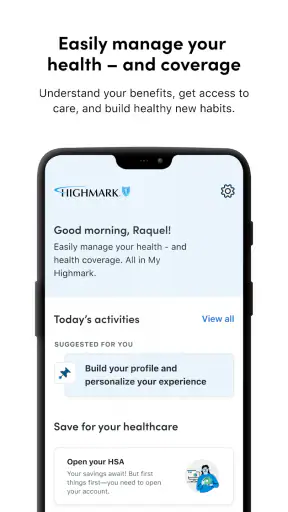 My Highmark screenshot 1