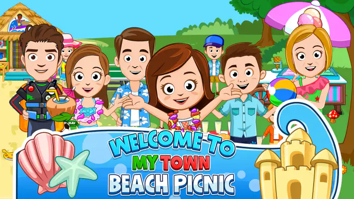 My Town : Beach Picnic screenshot 1