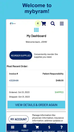 mybyram: Medical Supply Orders screenshot 1
