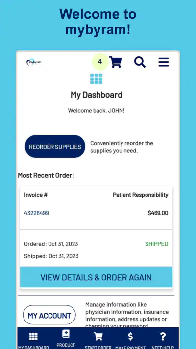 mybyram: Medical Supply Orders screenshot 1