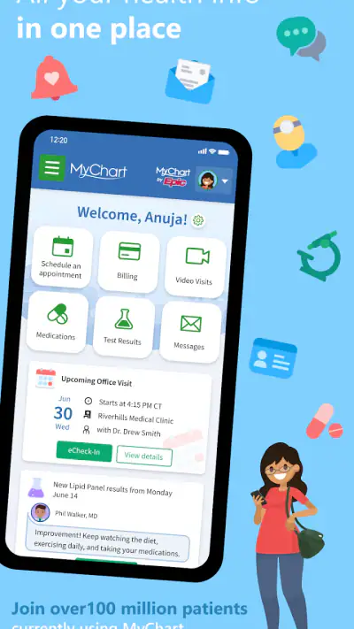 MyChart screenshot 1