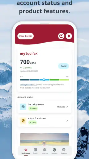 myEquifax screenshot 1