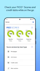 myFICO: FICO Credit Check screenshot