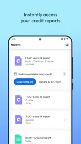 myFICO: FICO Credit Check screenshot