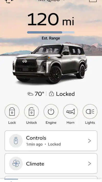 MyINFINITI App screenshot 1