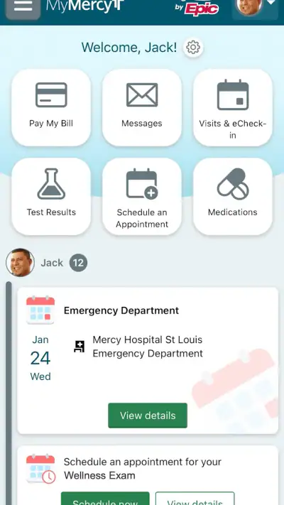 MyMercy+ screenshot 1