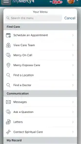 MyMercy+ screenshot