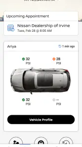 MyNISSAN® screenshot