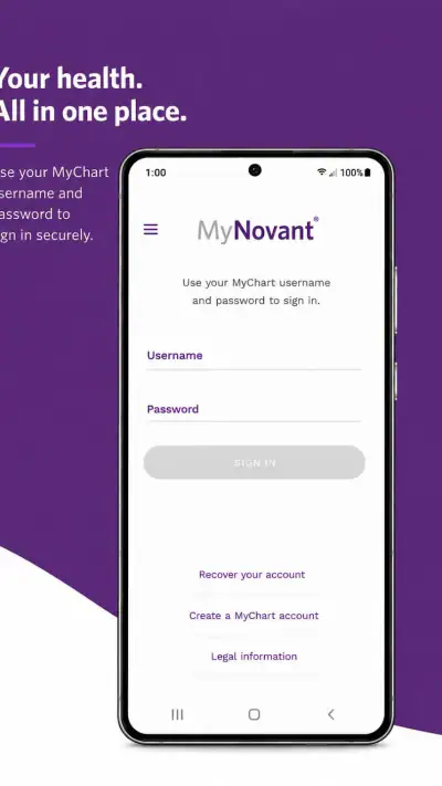 MyNovant screenshot 1