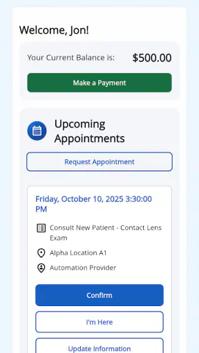 myPatientVisit Portal screenshot 1