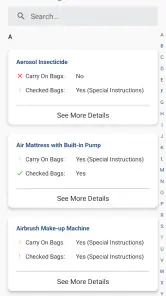 MyTSA screenshot