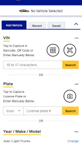 NAPA PROLink screenshot