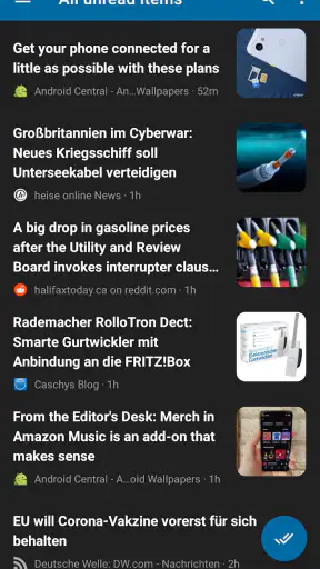 Nextcloud News screenshot 1