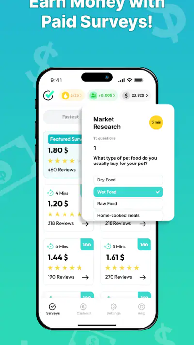 NiceSurveys - Paid Surveys screenshot 1