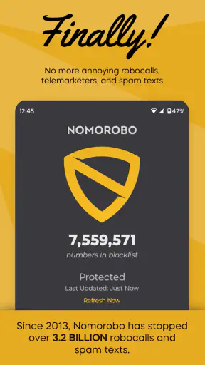 Nomorobo Basic Robocall Block screenshot 1