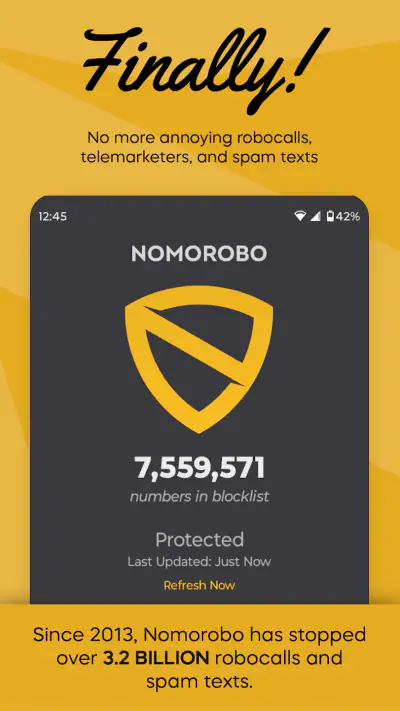 Nomorobo Basic Robocall Block screenshot 1
