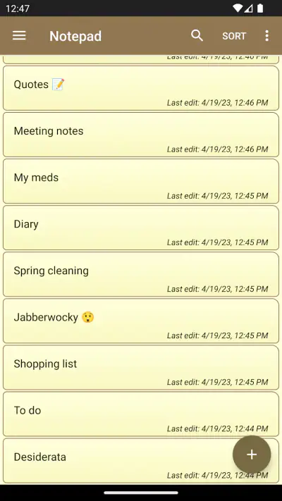 Notepad - simple notes screenshot 1