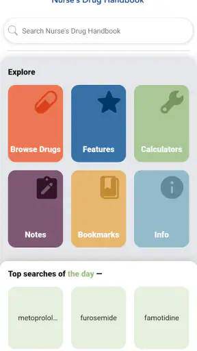 Nurse's Drug Handbook screenshot 1