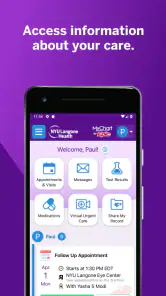 NYU Langone Health screenshot