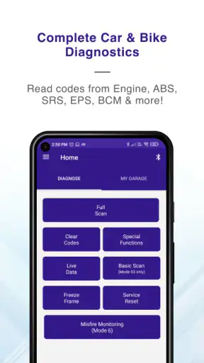 OBD Scanner ELM327: GaragePro screenshot 1