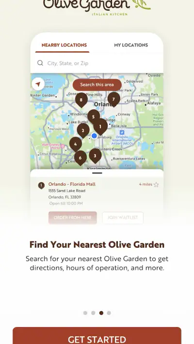 Olive Garden Italian Kitchen screenshot 1