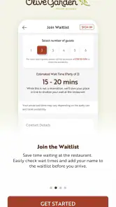 Olive Garden Italian Kitchen screenshot
