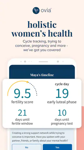 Ovia Cycle & Pregnancy Tracker screenshot 1