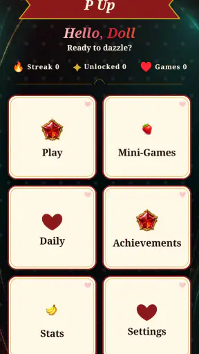 P Up: Fashion Trivia & Games screenshot 1