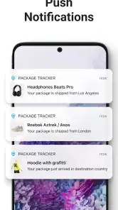 Package Tracker - pkge Mobile screenshot