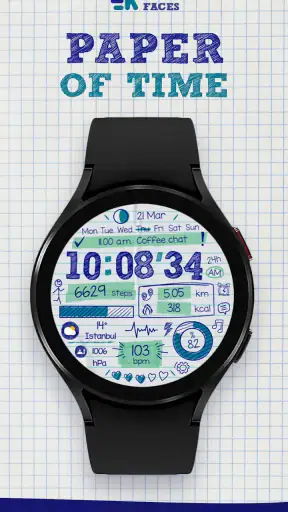 Paper of Time - Watch Face screenshot 1