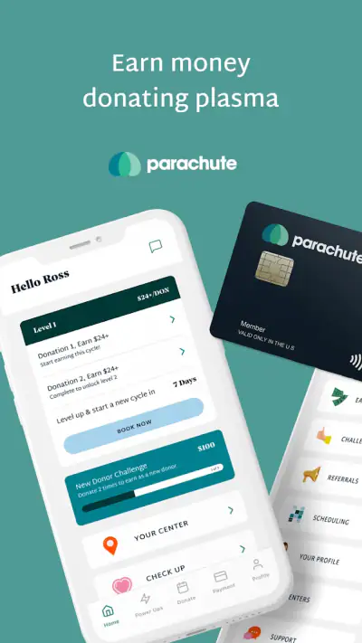Parachute: Get Paid for Plasma screenshot 1
