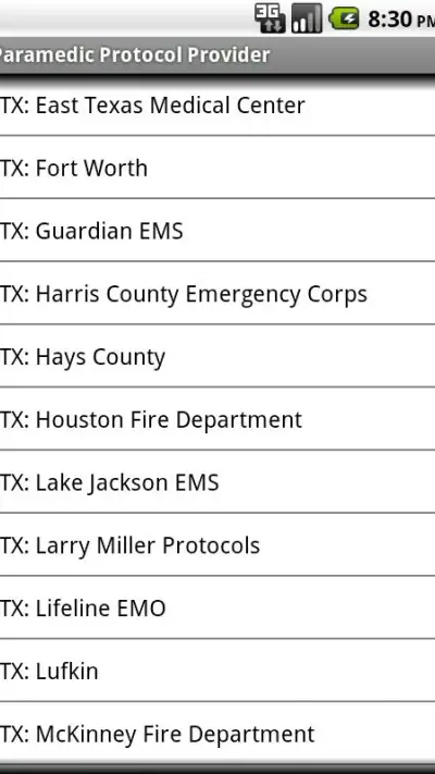 Paramedic Protocol Provider screenshot 1