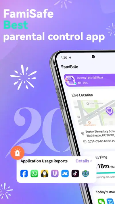 Parental Control App- FamiSafe screenshot 1