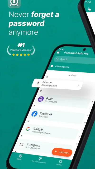 Password Safe and Manager screenshot 1
