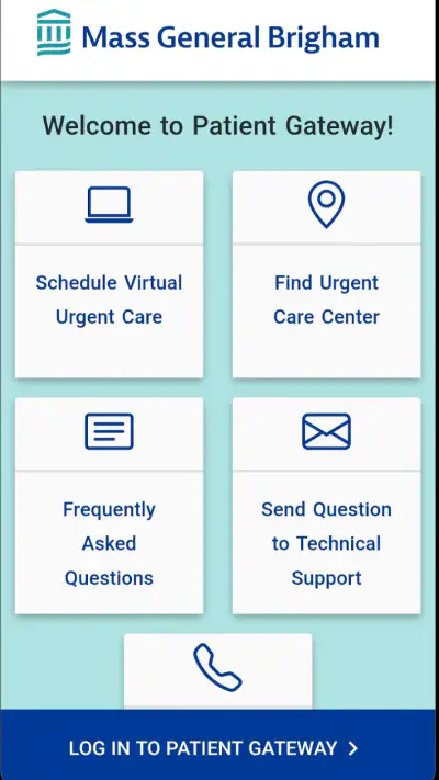 Patient Gateway screenshot 1