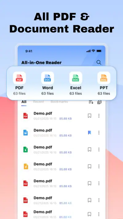 PDF Reader - All PDF Scanner screenshot 1