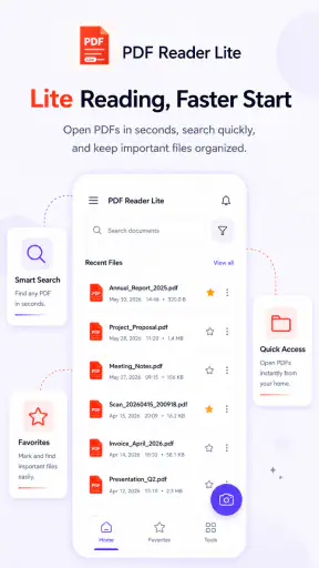 PDF Reader Lite - Fast Viewer screenshot 1