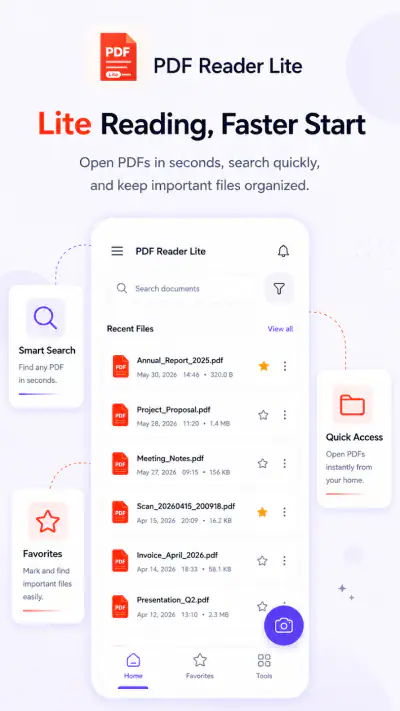 PDF Reader Lite - Fast Viewer screenshot 1