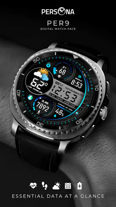 PER9 Sport Watch Face Mesa screenshot 1