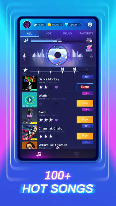 Piano Fire 2: Slide Challenge screenshot 1