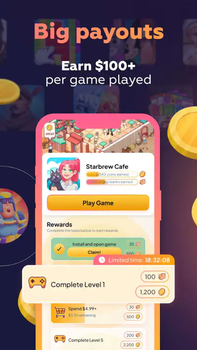 Playback: Get Paid to Play screenshot 1