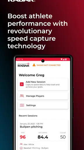 Pocket Radar® Sports screenshot 1