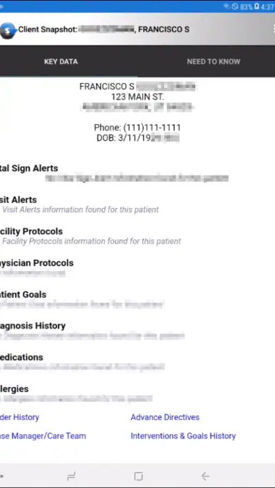 PointCare screenshot 1