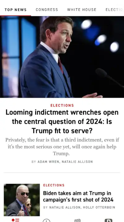 POLITICO screenshot 1