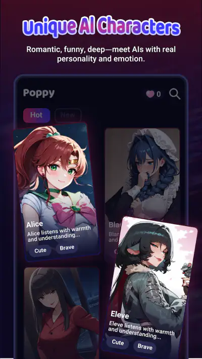Poppy:AI Roleplay Chat screenshot 1