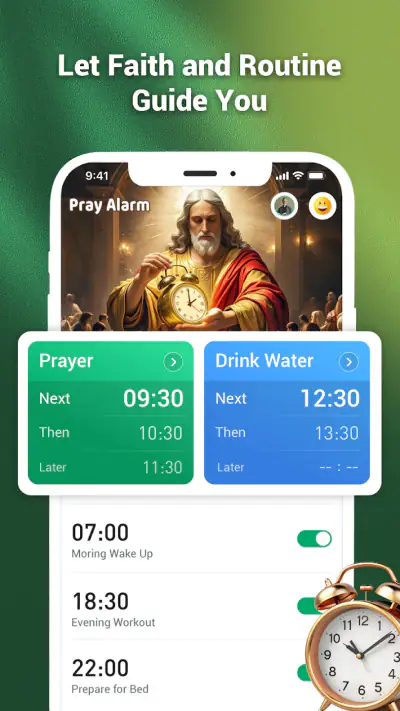 Pray Alarm, Calendar & Bible screenshot 1