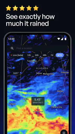 Precip – Rain Totals & Weather screenshot 1