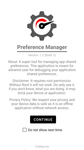 Preference Manager: Addon screenshot 1