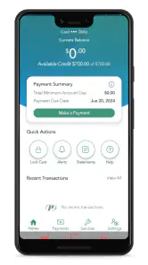 PREMIER Credit Card screenshot