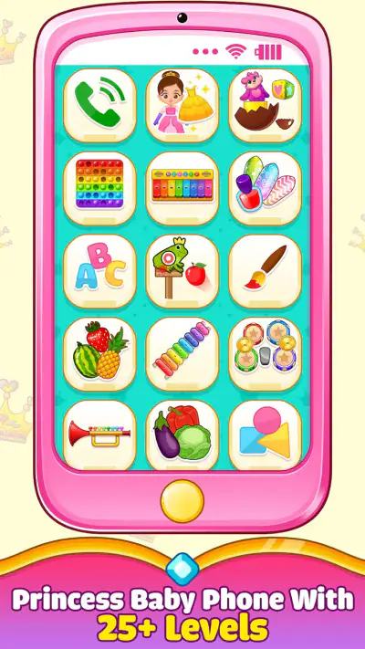 Princess Baby Phone Game screenshot 1